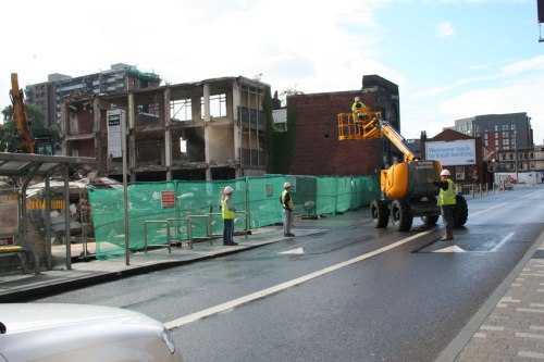 A temporary pause to traffic on one of the busiest roads in Greater Manchester - handled remarkably smoothly by PJ, Steve and co.