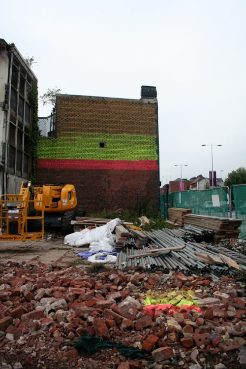 Colour sketch in foreground