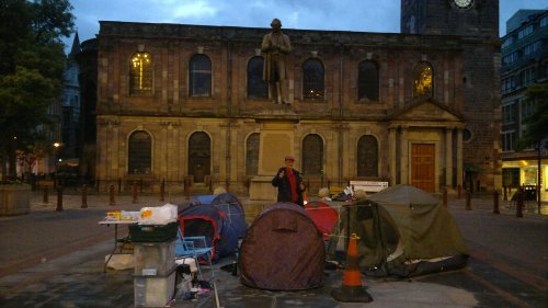 Paddy Reilly, St Ann's Square, Manchester. 21 June 2015